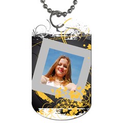 Flower Tage - Dog Tag (One Side)