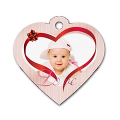 baby - Dog Tag Heart (One Side)