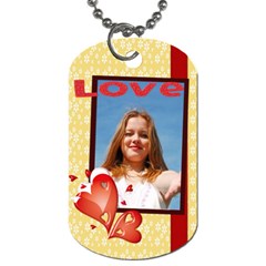 love - Dog Tag (One Side)