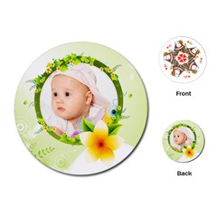 spring baby - Playing Cards Single Design (Round)