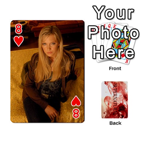 Supernatural Trading Cards (faces On) By Mark C Petzold Front - Heart8