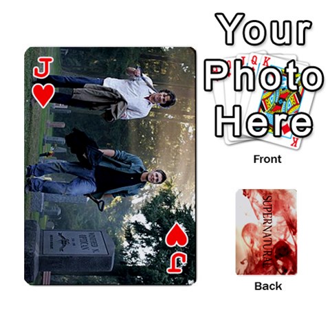 Jack Supernatural Trading Cards (faces On) By Mark C Petzold Front - HeartJ