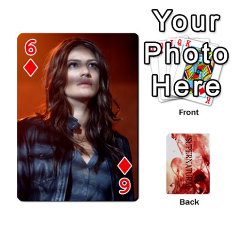 Supernatural Trading Cards (faces On) By Mark C Petzold Front - Diamond6