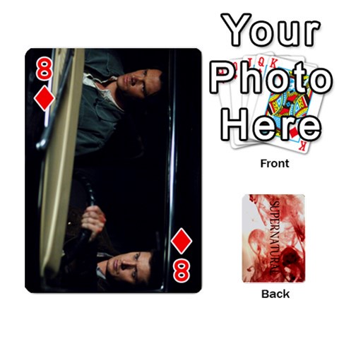 Supernatural Trading Cards (faces On) By Mark C Petzold Front - Diamond8