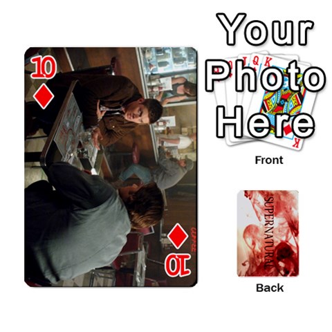 Supernatural Trading Cards (faces On) By Mark C Petzold Front - Diamond10
