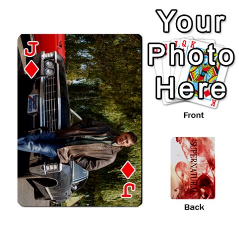 Jack Supernatural Trading Cards (faces On) By Mark C Petzold Front - DiamondJ