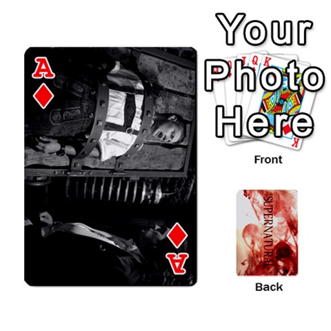 Ace Supernatural Trading Cards (faces On) By Mark C Petzold Front - DiamondA
