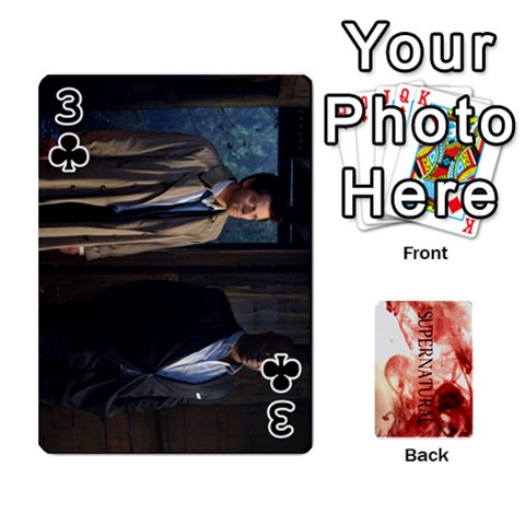 Supernatural Trading Cards (faces On) By Mark C Petzold Front - Club3