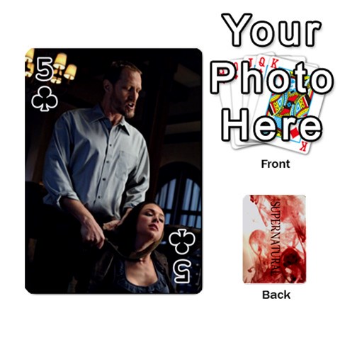 Supernatural Trading Cards (faces On) By Mark C Petzold Front - Club5