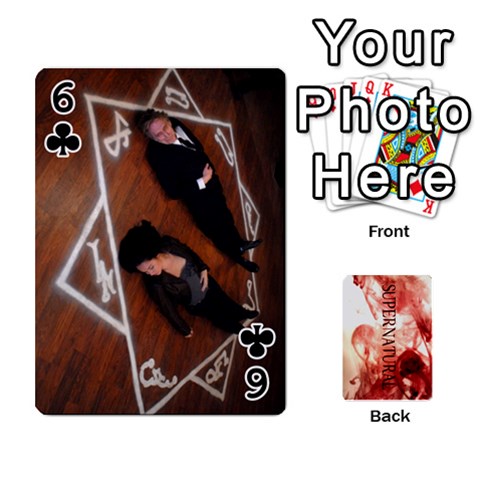 Supernatural Trading Cards (faces On) By Mark C Petzold Front - Club6