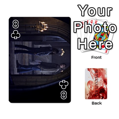 Supernatural Trading Cards (faces On) By Mark C Petzold Front - Club8