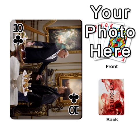 Supernatural Trading Cards (faces On) By Mark C Petzold Front - Club10