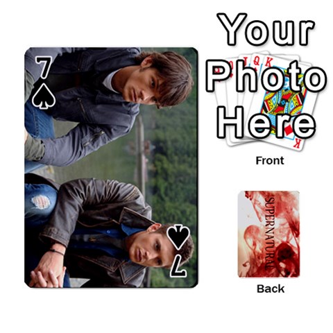 Supernatural Trading Cards (faces On) By Mark C Petzold Front - Spade7