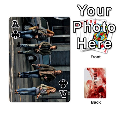 Ace Supernatural Trading Cards (faces On) By Mark C Petzold Front - ClubA
