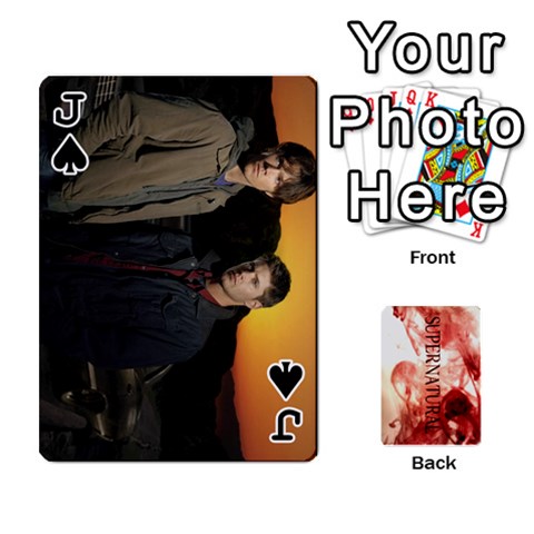 Jack Supernatural Trading Cards (faces On) By Mark C Petzold Front - SpadeJ