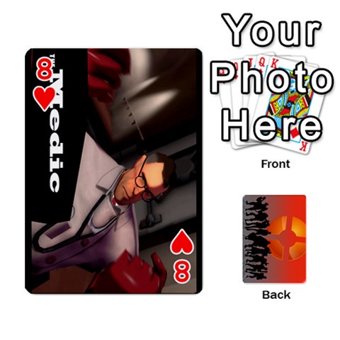 Team Funcom Tcg [red Front - Heart8