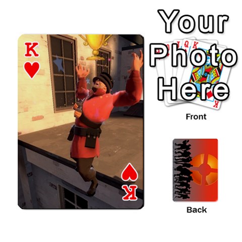 King Team Funcom Tcg [red Front - HeartK
