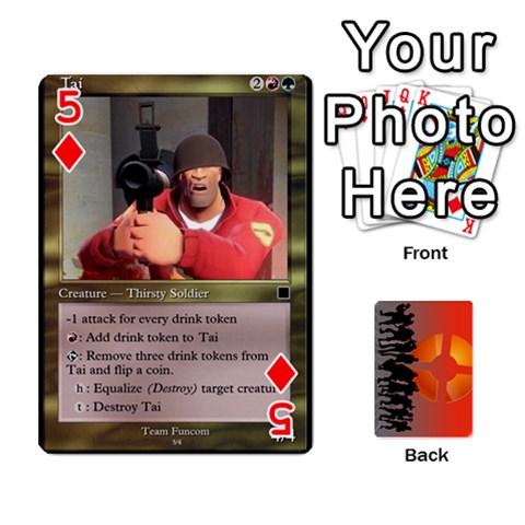 Team Funcom Tcg [red Front - Diamond5