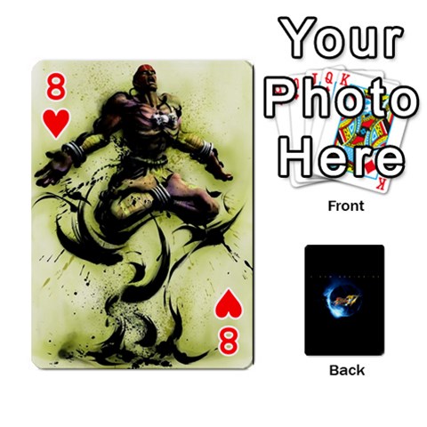 Ssf4 Cards Set By Rubin Front - Heart8
