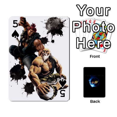 Ssf4 Cards Set By Rubin Front - Spade5