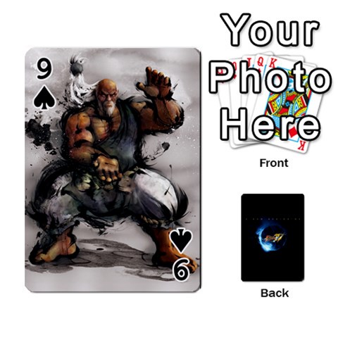 Ssf4 Cards Set By Rubin Front - Spade9