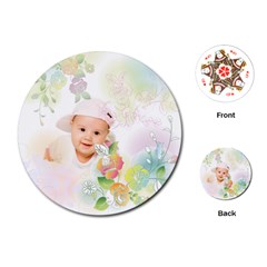 baby flower - Playing Cards Single Design (Round)