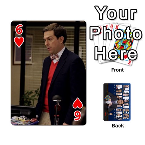 The Office Playing Cards By Mark C Petzold Front - Heart6