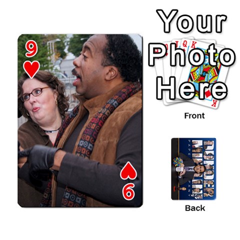 The Office Playing Cards By Mark C Petzold Front - Heart9