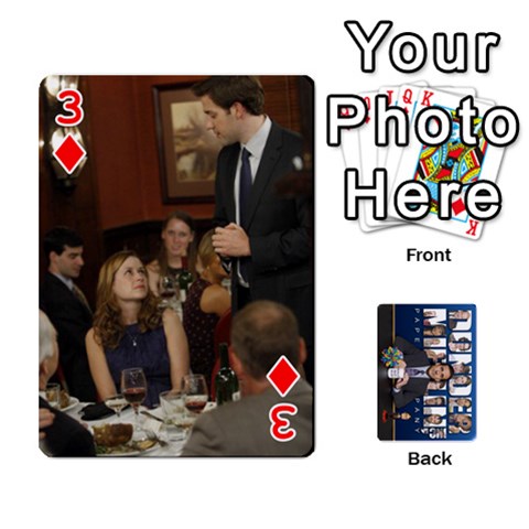 The Office Playing Cards By Mark C Petzold Front - Diamond3