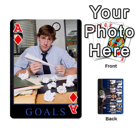 Ace The Office Playing Cards By Mark C Petzold Front - DiamondA