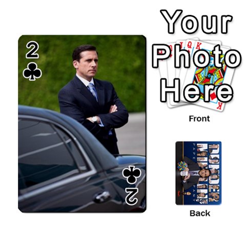 The Office Playing Cards By Mark C Petzold Front - Club2