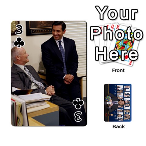 The Office Playing Cards By Mark C Petzold Front - Club3