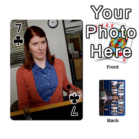 The Office Playing Cards By Mark C Petzold Front - Club7