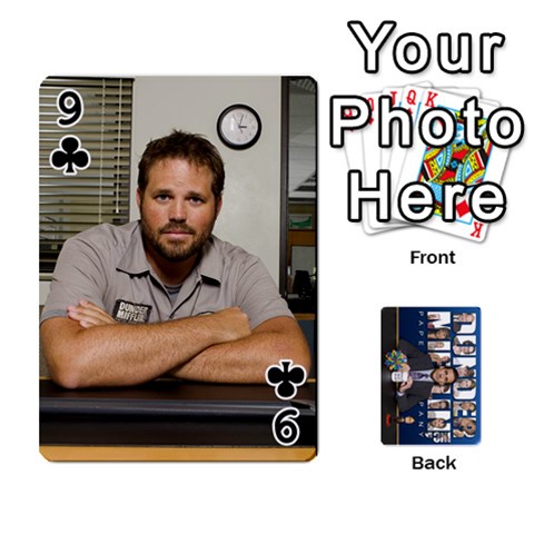 The Office Playing Cards By Mark C Petzold Front - Club9