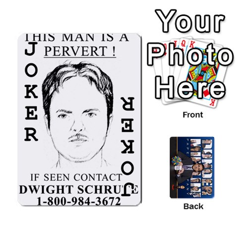 The Office Playing Cards By Mark C Petzold Front - Joker1