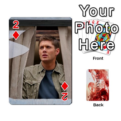 Supernatural Playing Cards By Leigh Front - Diamond2