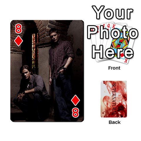 Supernatural Playing Cards By Leigh Front - Diamond8