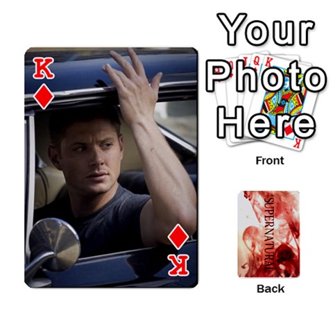 King Supernatural Playing Cards By Leigh Front - DiamondK