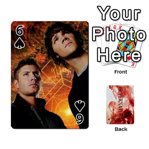 Supernatural Playing Cards By Leigh Front - Spade6
