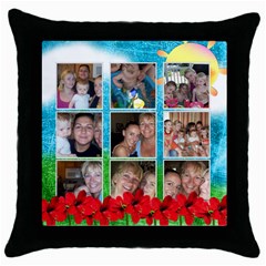 Sunny day Pillow - Throw Pillow Case (Black)