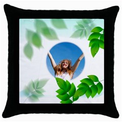 nature life - Throw Pillow Case (Black)