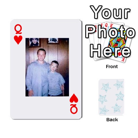 Queen 54  Photo Cards By Bonnie Peloquin Front - HeartQ