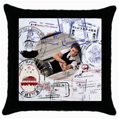 trip idea - Throw Pillow Case (Black)