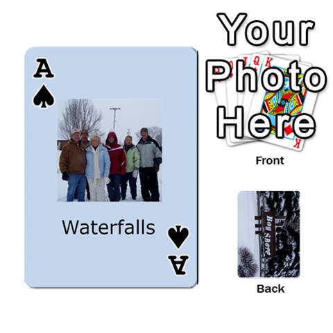 Ace Kings Card Game  By Millie Kovatch Front - SpadeA