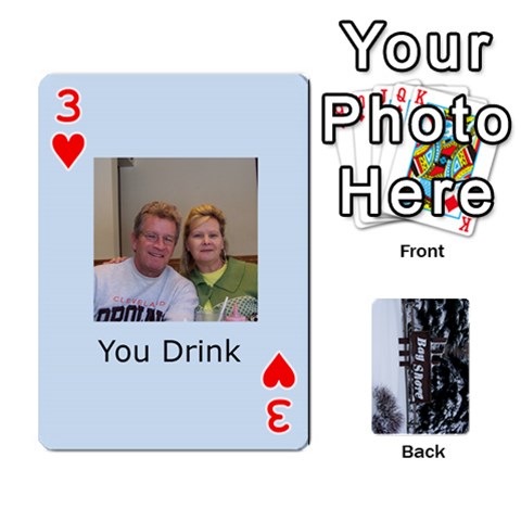 Kings Card Game  By Millie Kovatch Front - Heart3