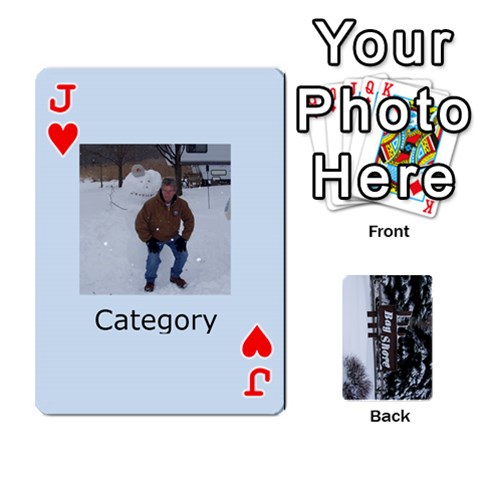Jack Kings Card Game  By Millie Kovatch Front - HeartJ