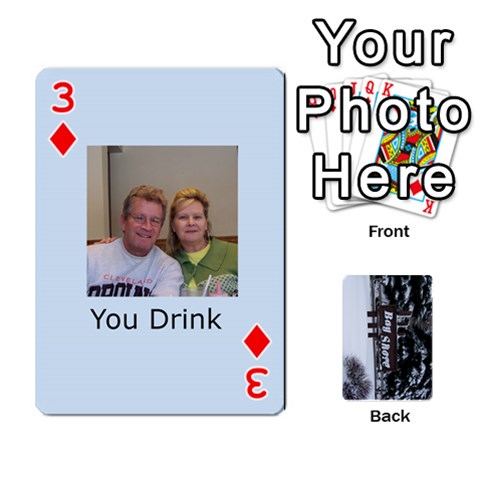 Kings Card Game  By Millie Kovatch Front - Diamond3