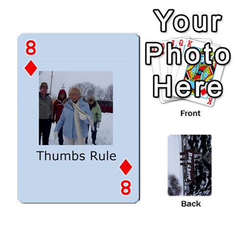 Kings Card Game  By Millie Kovatch Front - Diamond8