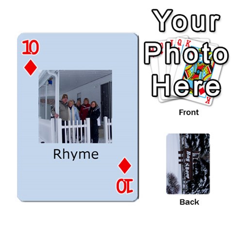 Kings Card Game  By Millie Kovatch Front - Diamond10