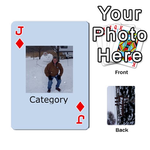 Jack Kings Card Game  By Millie Kovatch Front - DiamondJ